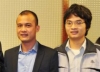 Từ trái sang:  Tiến sĩ Vũ Hải Vinh, và PGS TS Phạm Hoàng Hiệp (PGS trẻ nhất Việt Nam năm 2011).